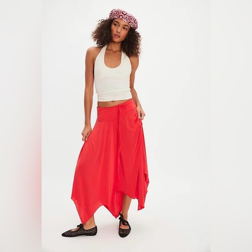 🌺Free People Rae Knit Cascade Skirt